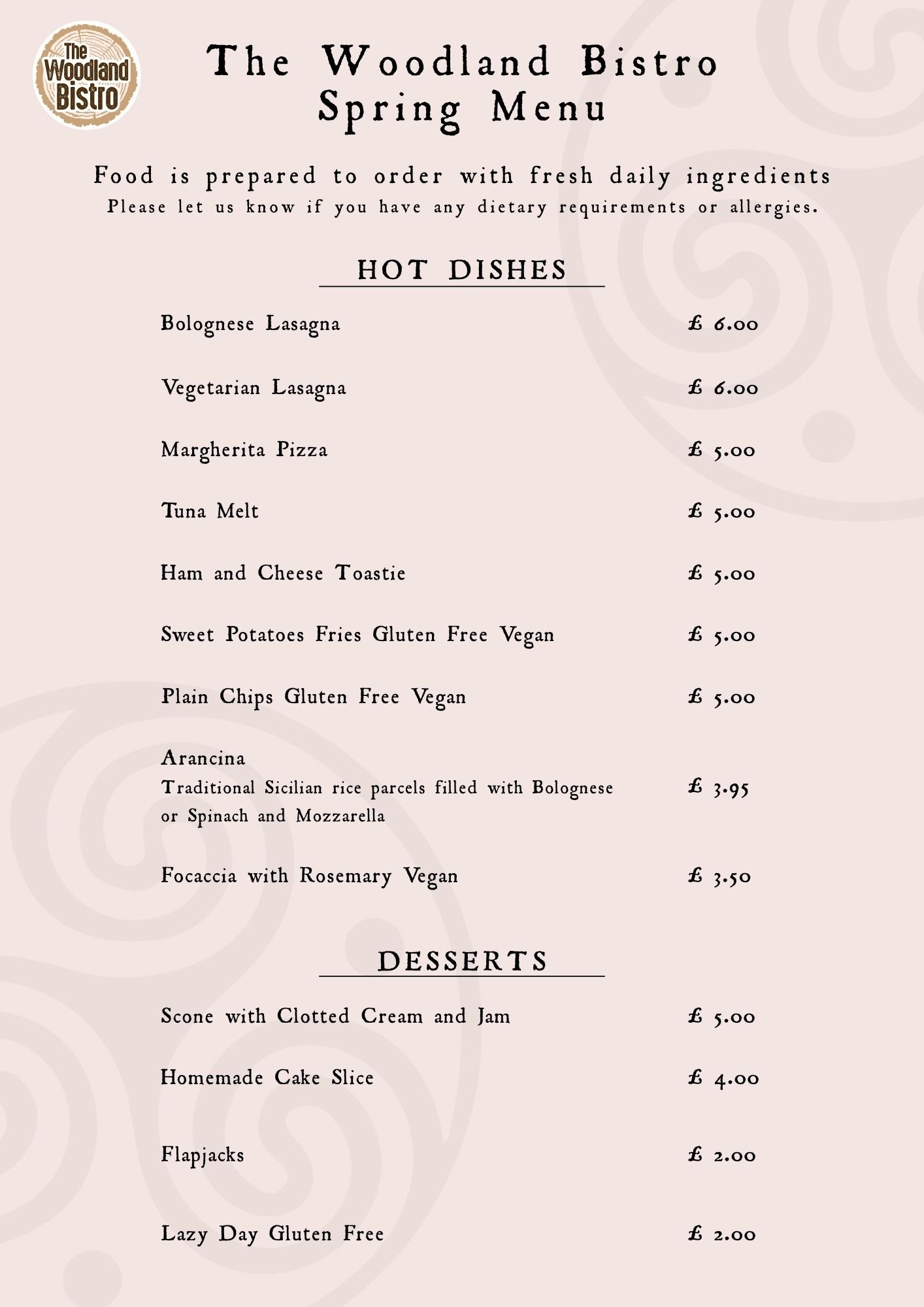 Festive Feast Food Menu