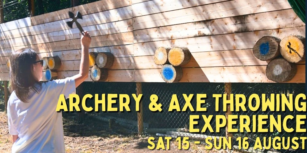 Axe Throwing lady Prehistory Centre